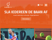 Tablet Screenshot of burgersdijktennis.nl